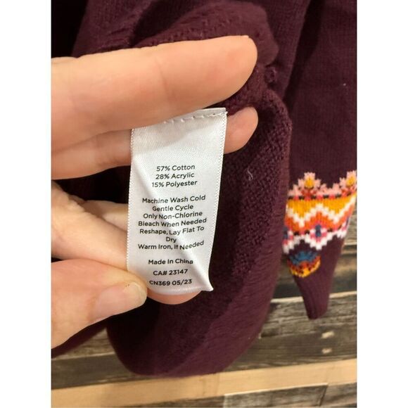 Talbots fair isle crew neck sweater Plus size 3X petite - Picture 5 of 7